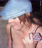 Lindsay Lohan in a stupid hat