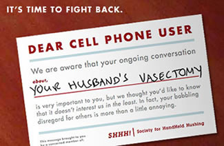 Dear cellphone user...