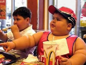 Fat kids at McDonalds