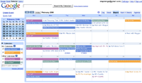 Google Calendar month view