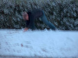 Playing in the snow